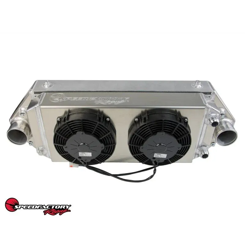 SpeedFactory Racing Dual Backdoor Intercooler | Tucked Radiator Combo - HP 1000HP - K J-Series - 32MM Hose End - SF-06-100-086-034