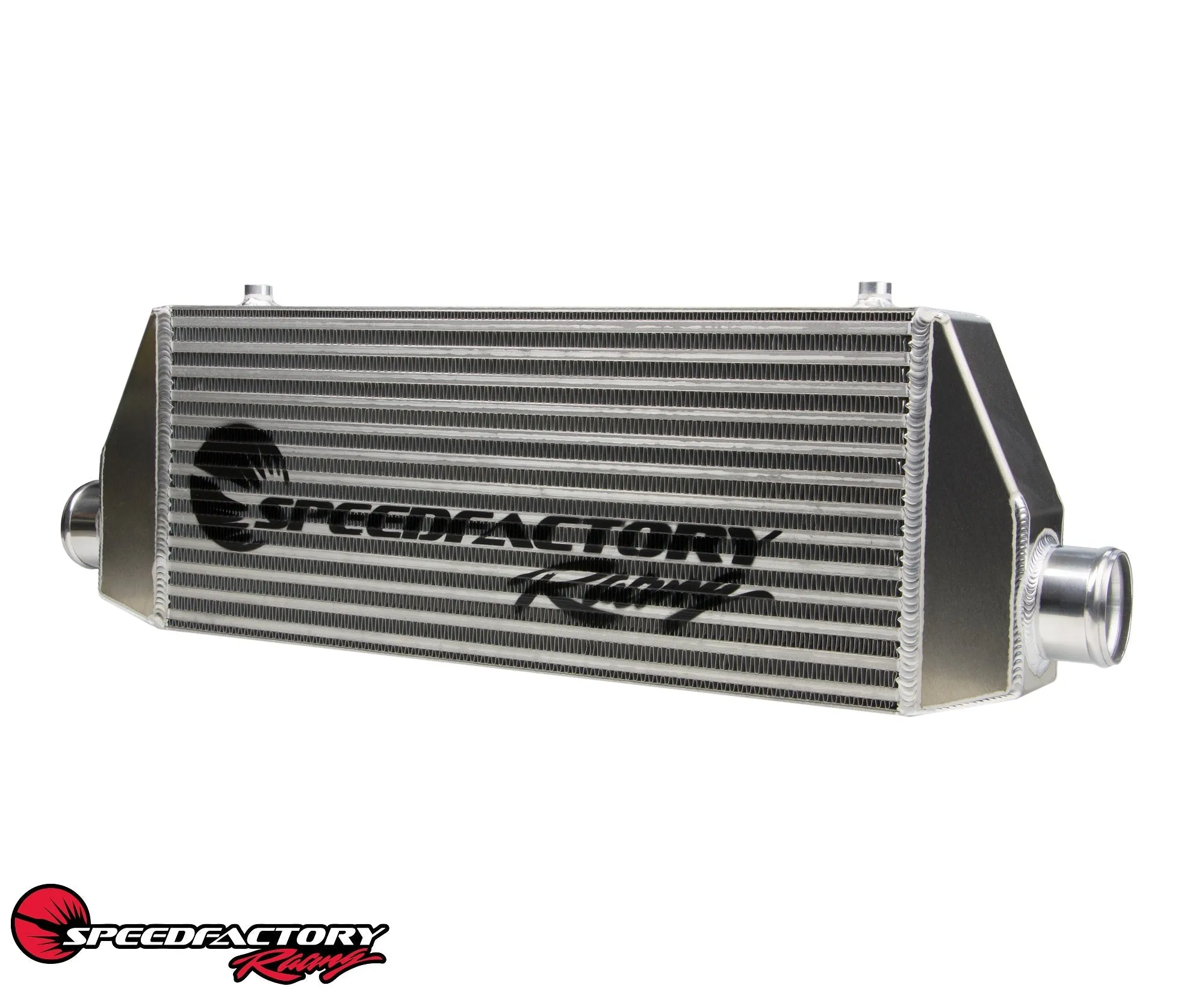 SpeedFactory Racing "Street" Side Inlet/Outlet Universal Front Mount Intercooler - 2.5" Inlet / 2.5" Outlet (300HP-500HP) - SF-06-082