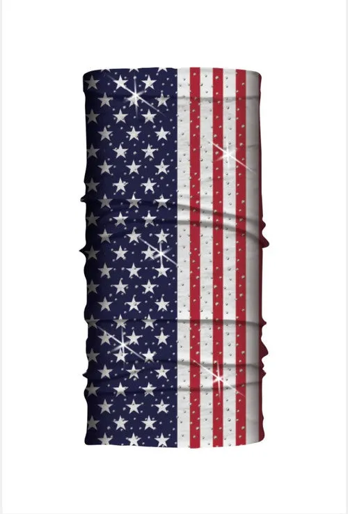 USA Flag Soaker Tube with Gems