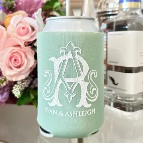 White Ink Duogram Can Coolers