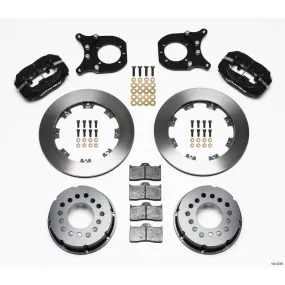 Wilwood Dynalite Pro Series Rear Brake Kit - Black - Plain Face Rotor - Chevy 12 Bolt