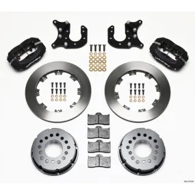 Wilwood Dynalite Pro Series Rear Brake Kit - Black - Plain Face Rotor - Mopar/Dana